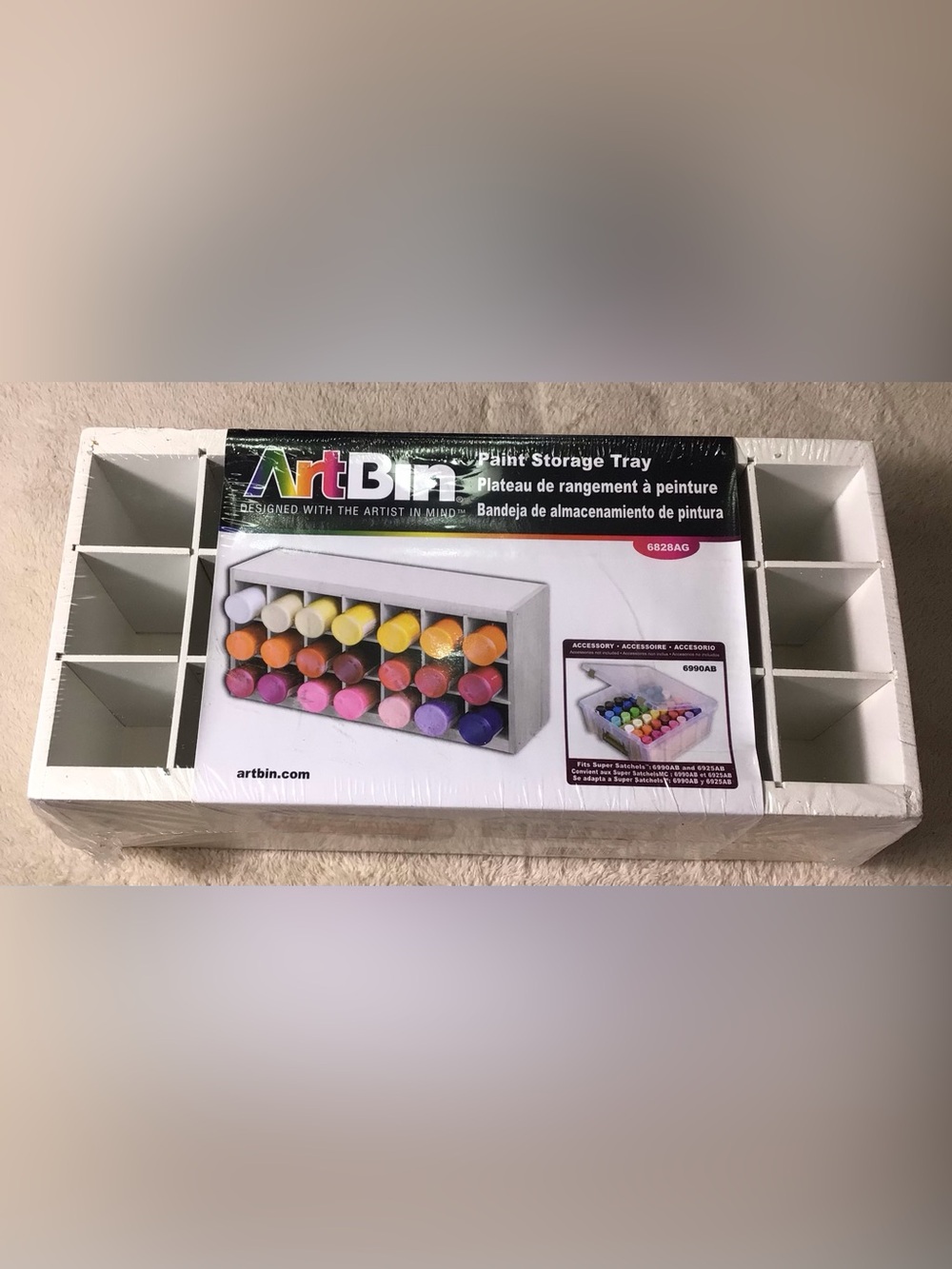 White Paint Storage Tray